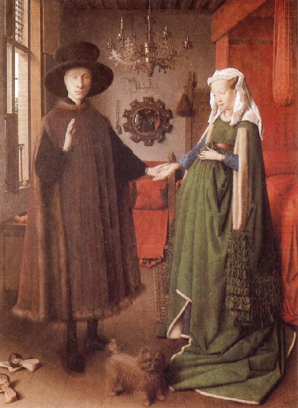 EYCK, Jan van Giovanni Arnolfini and His Wife Giovanna Cenami china oil painting image